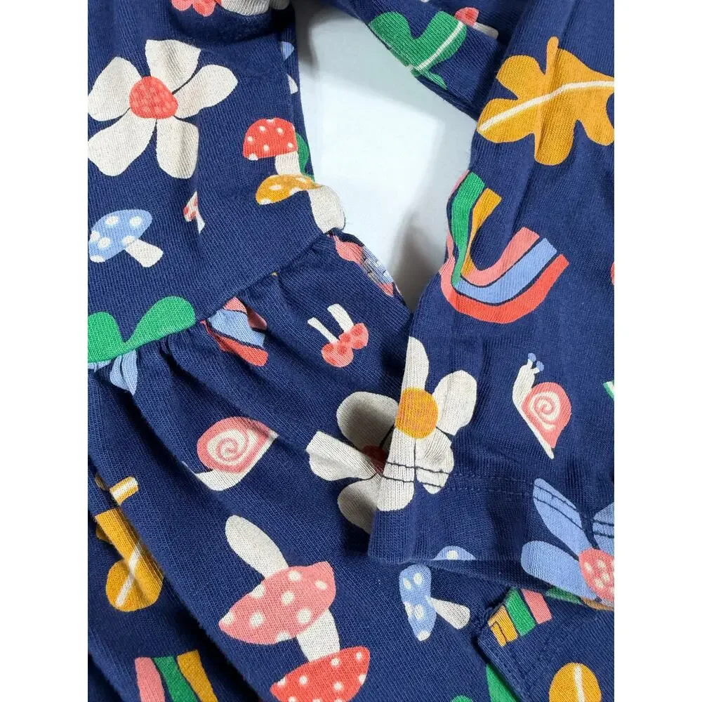 Hanna Andersson Woodland Print Pocket Dress Size 4 / 100 cm